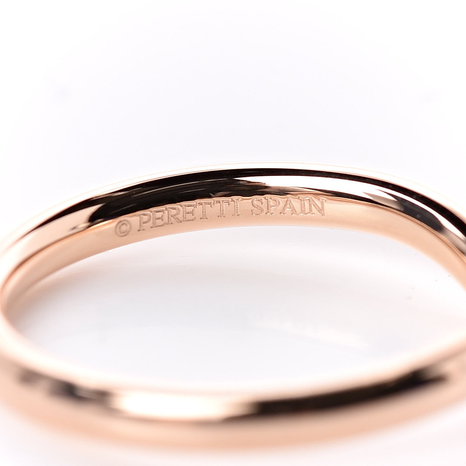 Tiffany 18K Rose Gold Diamond Elsa Peretti Wedding Band Ring 49 5 4 of 4