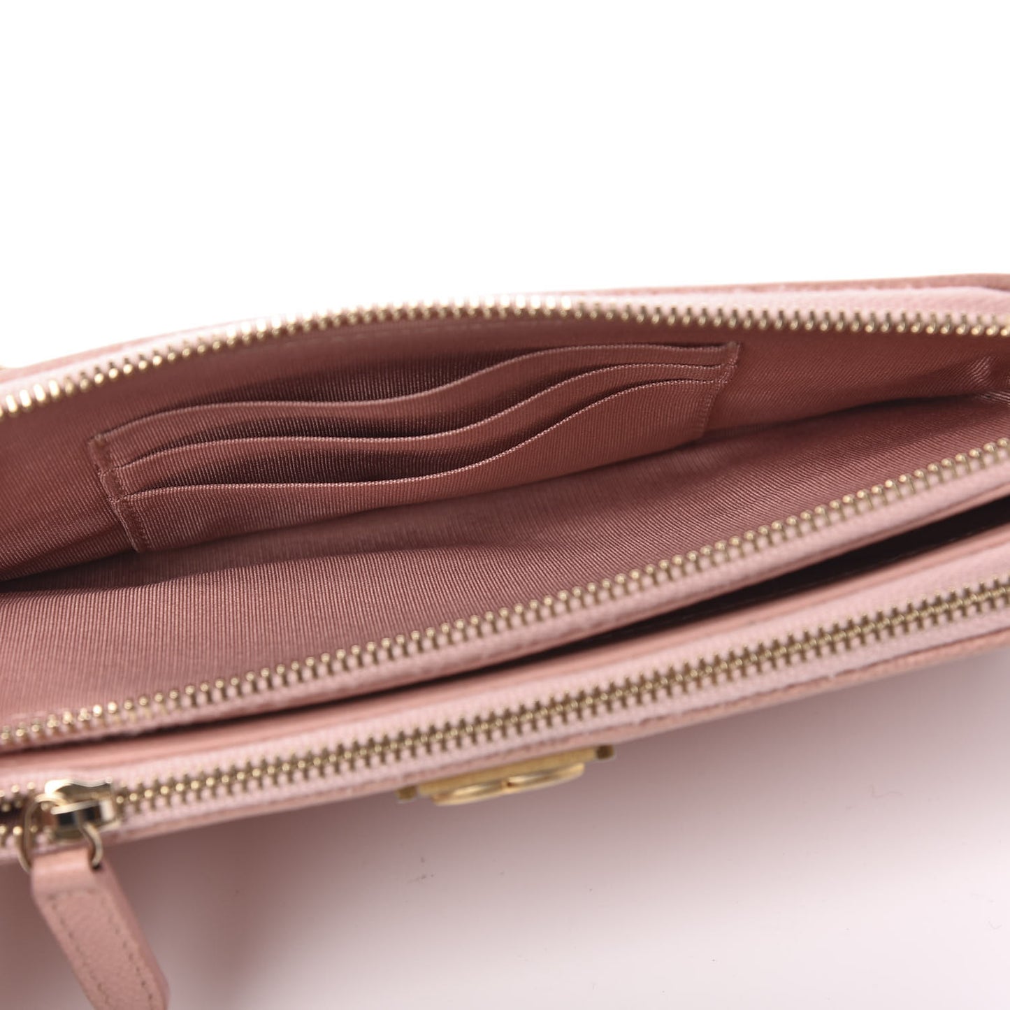 Caviar Quilted Small Boy Clutch With Chain Pink