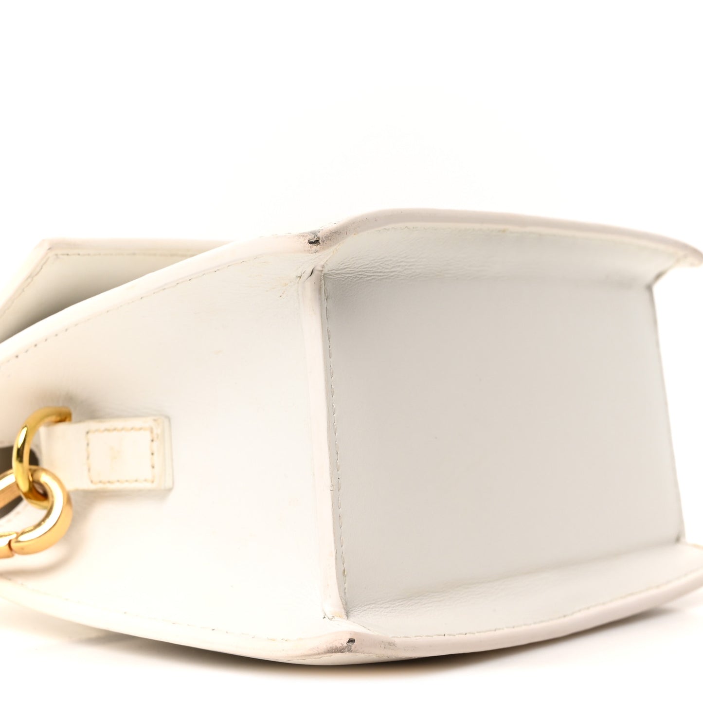 Smooth Calfskin Le Chiquito Moyen White