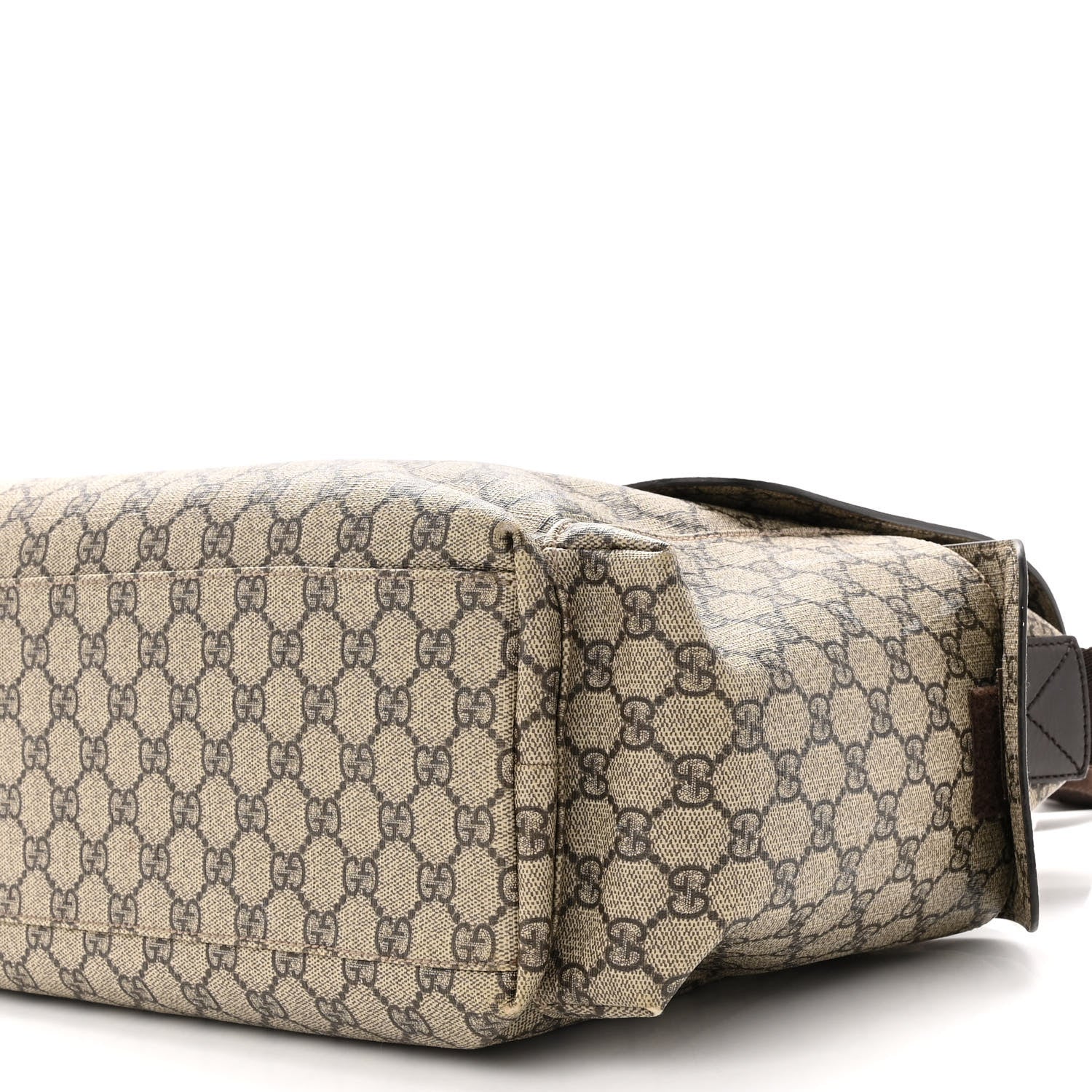 Gucci GG Plus Monogram Messenger Diaper Bag Dark Brown 11 of 13