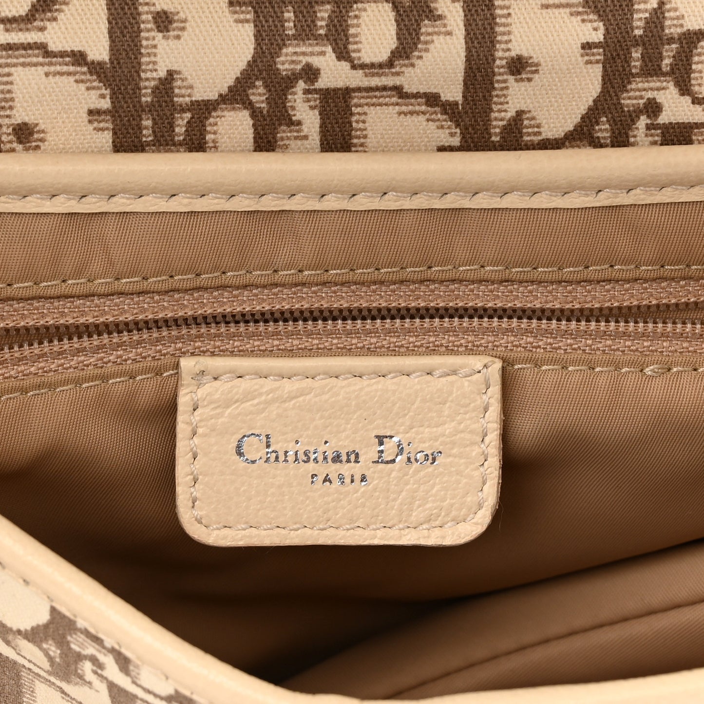 Monogram Vintage Flowers Saddle Bag Beige