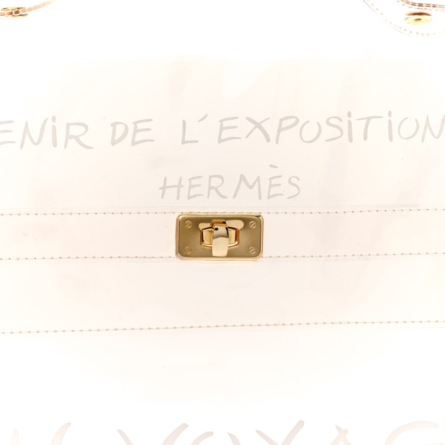 Hermes Vinyl Souvenir De L'Exposition Kelly Transparent 7 of 13