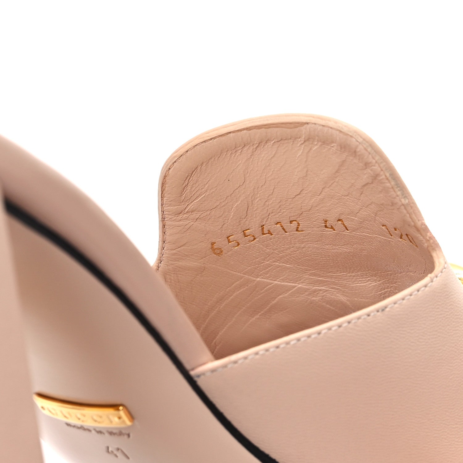 Gucci Nappa Horsebit 75mm Slide Sandals 41 Skin Rose 8 of 10