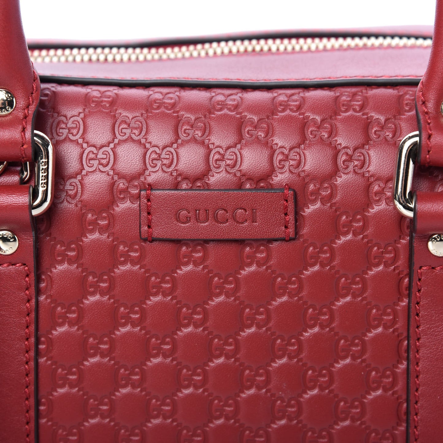 Soft Microguccissima Medium Crossbody Bag Rosso
