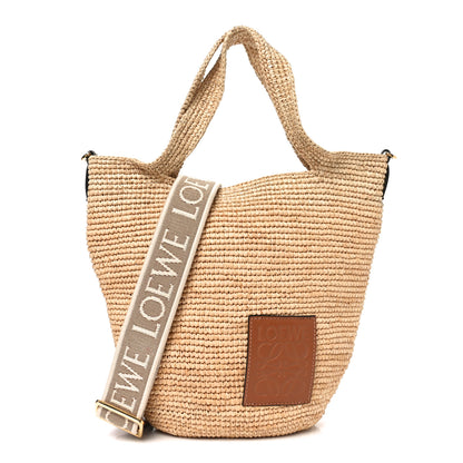 Loewe Raffia Mini Slit Tote Bag Natural Tan 1 of 9