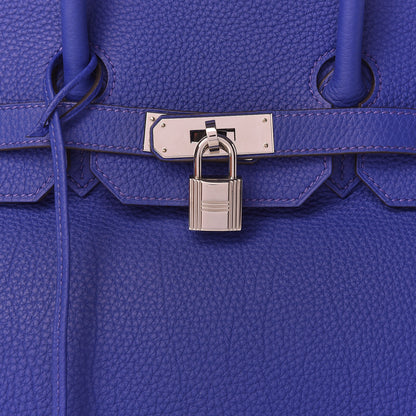 Hermes Togo Birkin 35 Bleu Electrique 34 of 35