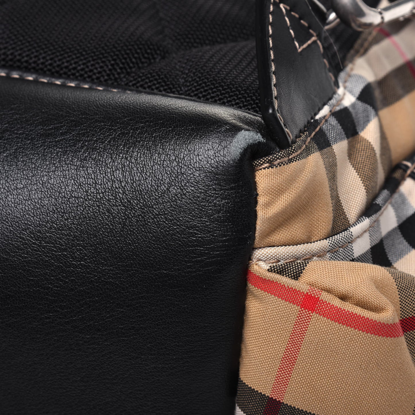 Vintage Check Small Rucksack Backpack Archive Beige