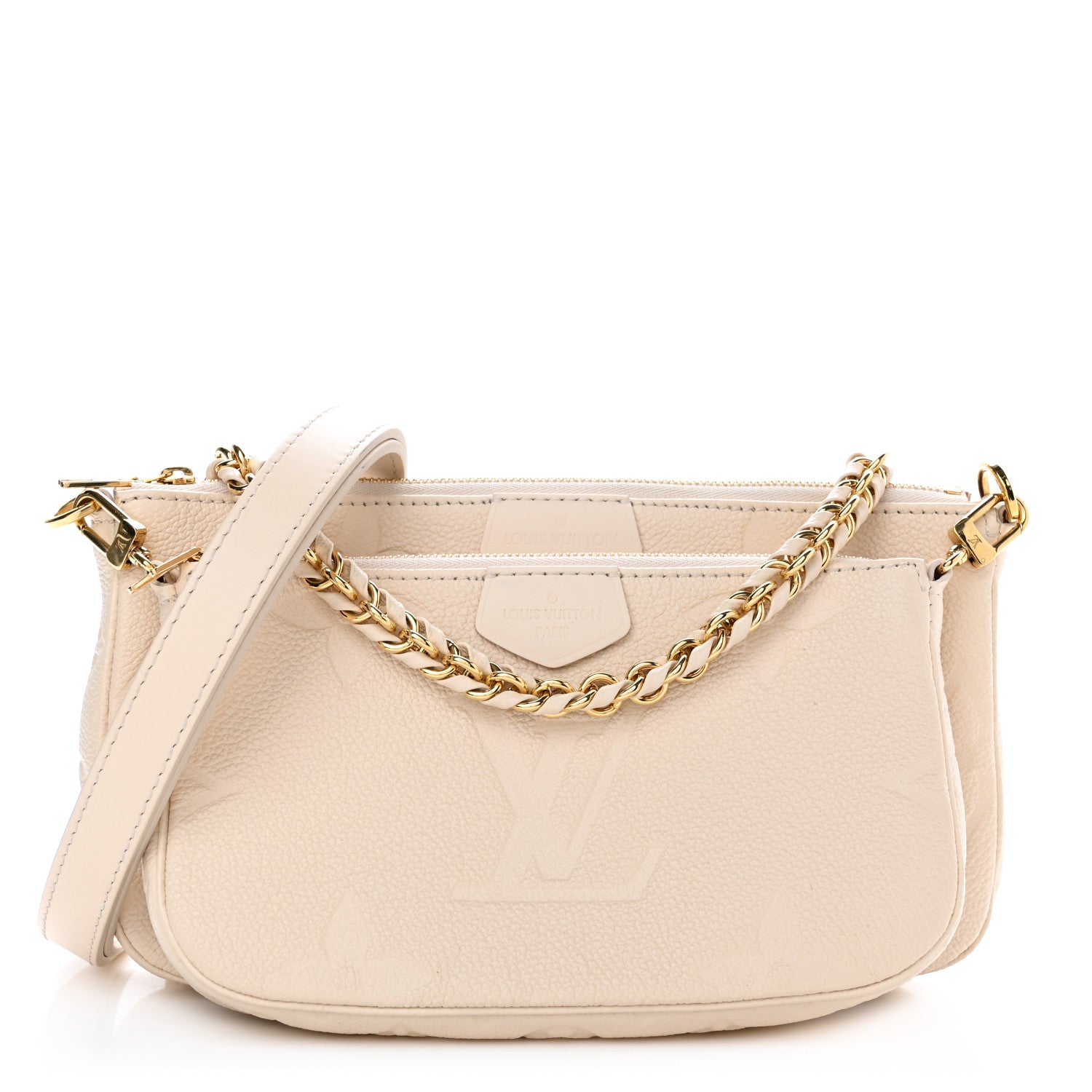 Louis Vuitton Empreinte Monogram Giant Multi Pochette Accessories Cream 1 of 10