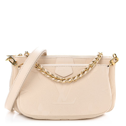 Louis Vuitton Empreinte Monogram Giant Multi Pochette Accessories Cream 1 of 10