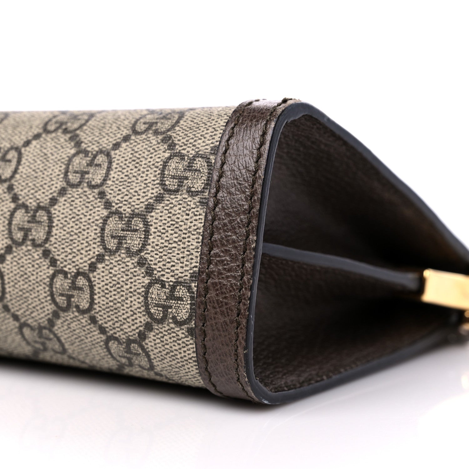 Gucci GG Supreme Monogram Web Small Ophidia Chain Shoulder Bag Brown 10 of 17