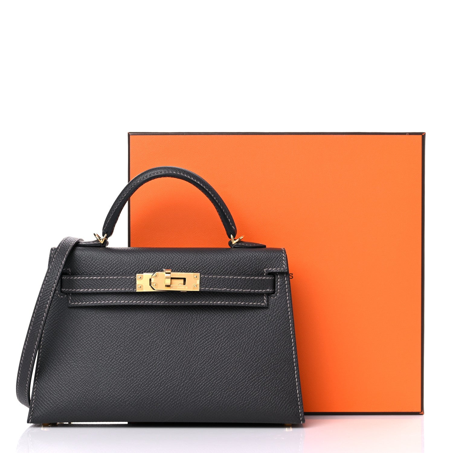 Hermes Epsom Mini Kelly Sellier 20 Graphite 32 of 32