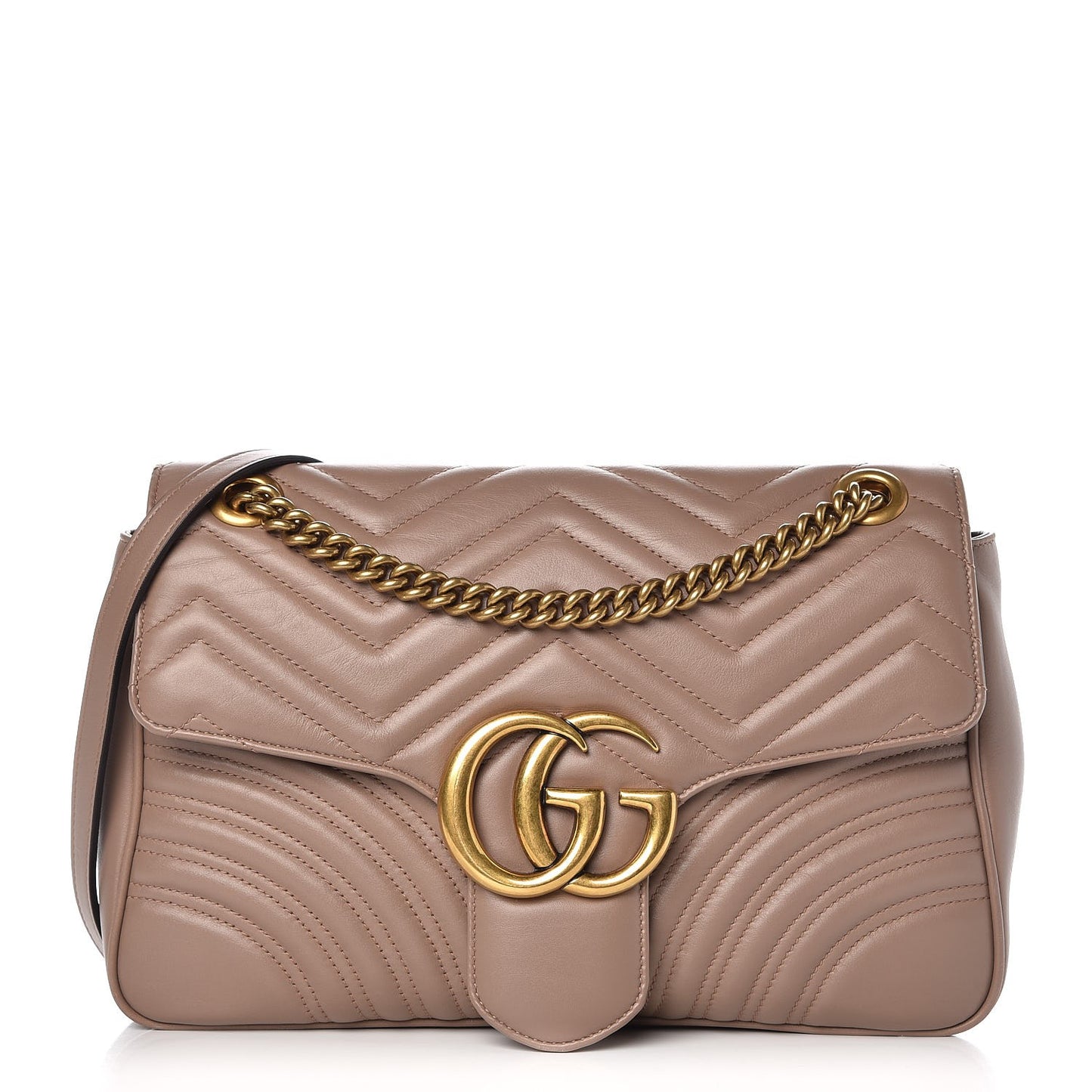 Calfskin Matelasse Medium GG Marmont Shoulder Bag Porcelain Rose