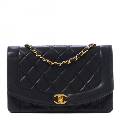 Chanel Lambskin Quilted Medium Single Flap Black 1 of 10