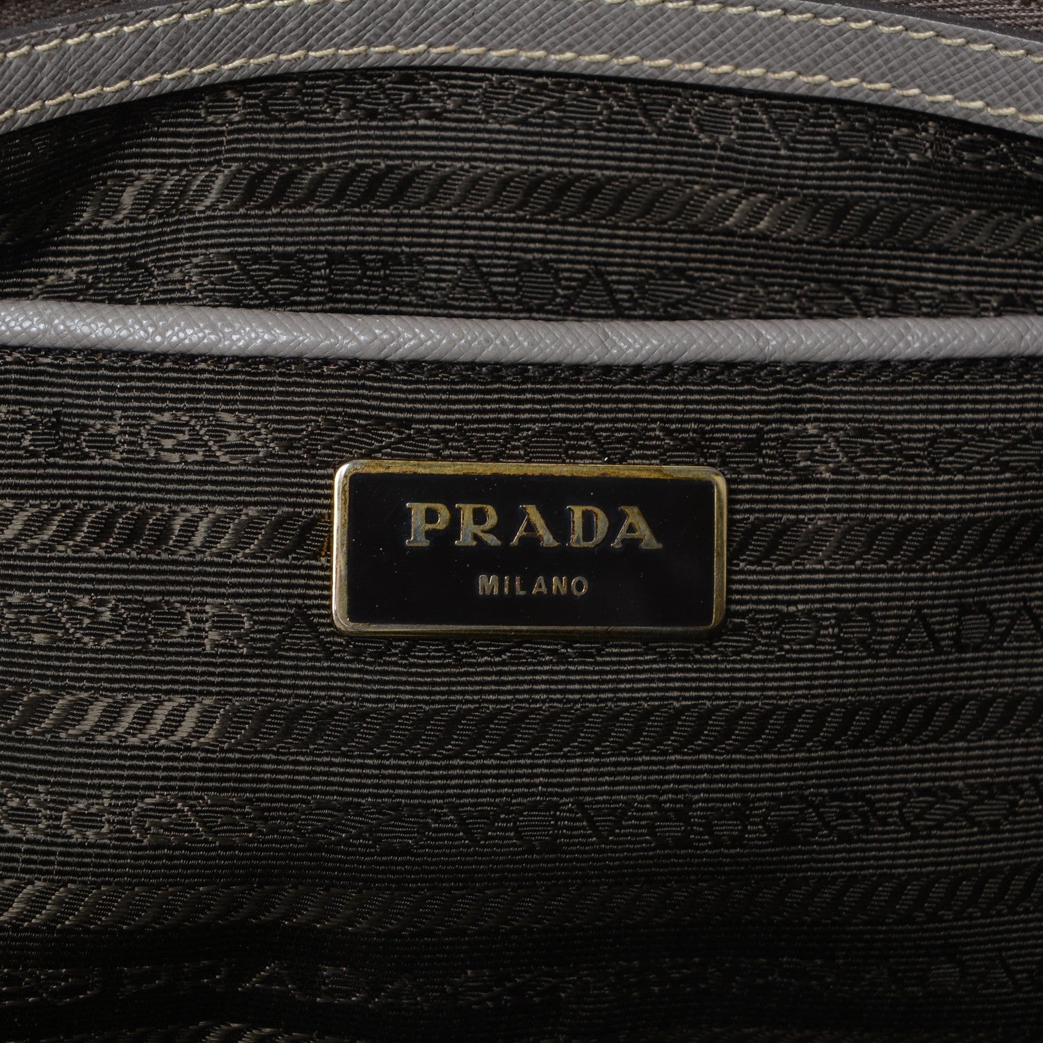 Prada Saffiano Lux Large Tote Argilla 6 of 10