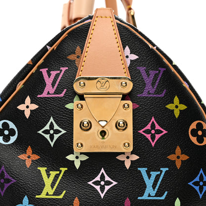 Louis Vuitton Monogram Multicolor Keepall 45 Black 8 of 11