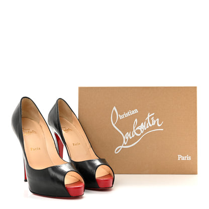 Christian Louboutin Kid Very Prive 120 Pumps 40.5 Black Red 10 of 10