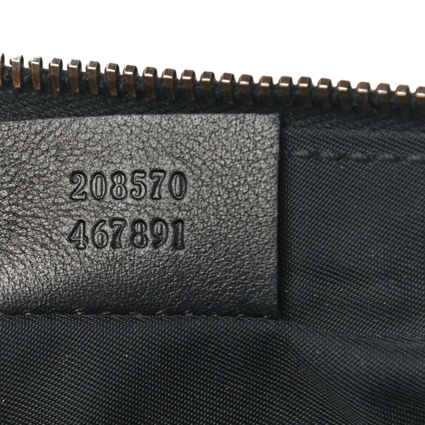 Guccissima Babouska Wristlet Black