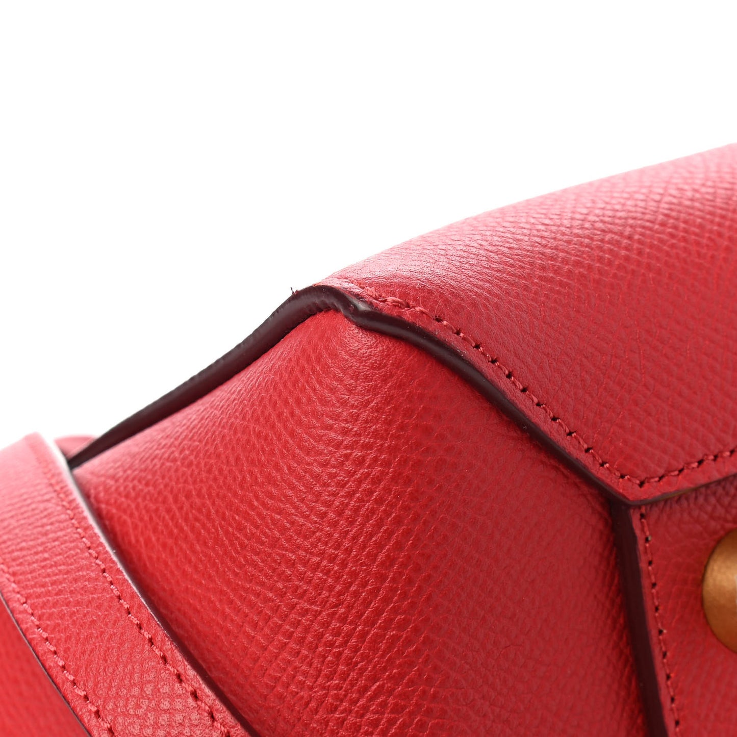 Grained Calfskin Mini Belt Bag Coquelicot