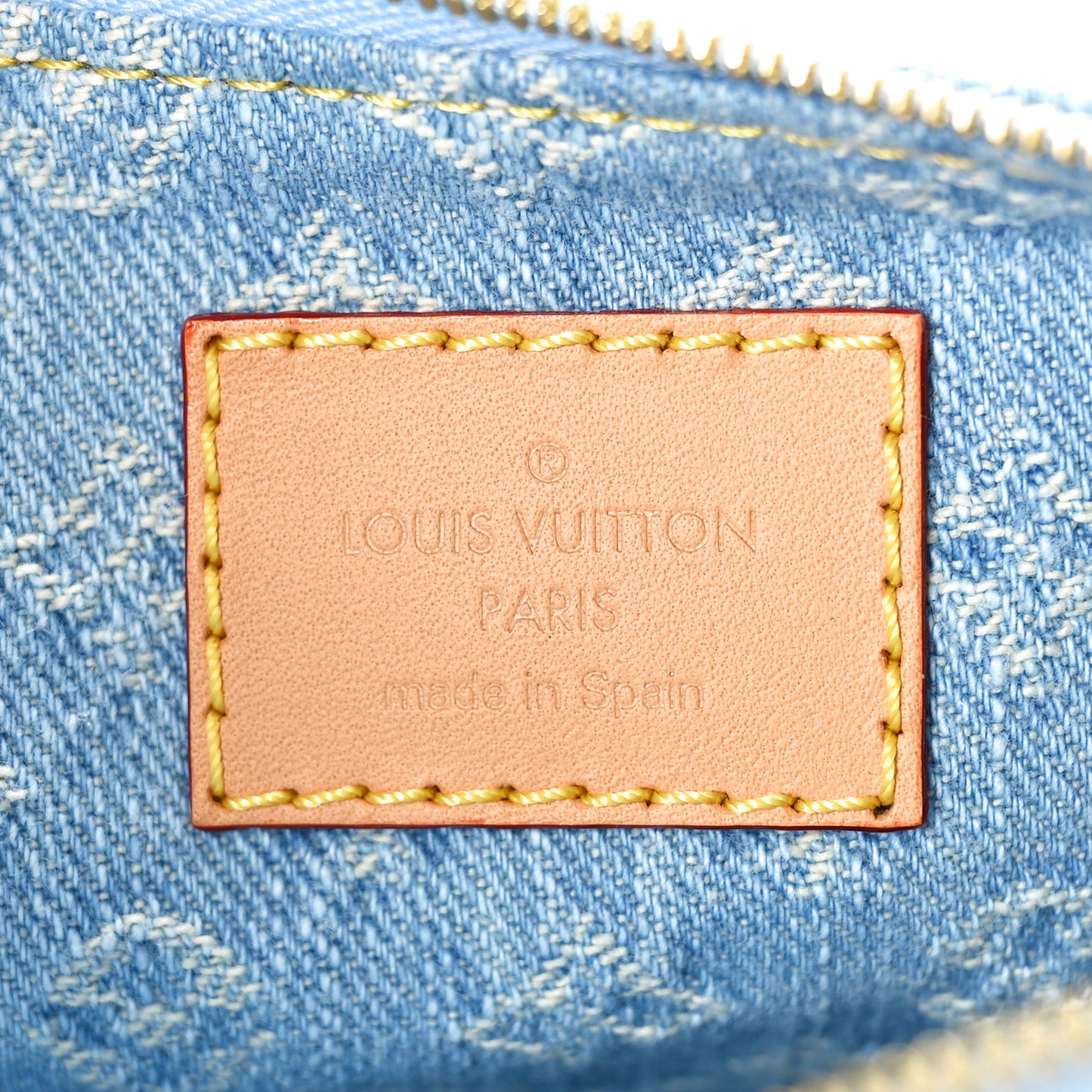 Monogram Denim Liv Pochette Sky Blue