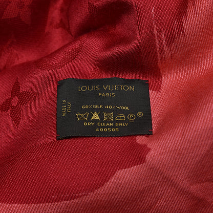 Louis Vuitton Silk Wool Monogram Arty Shawl Pink 3 of 4