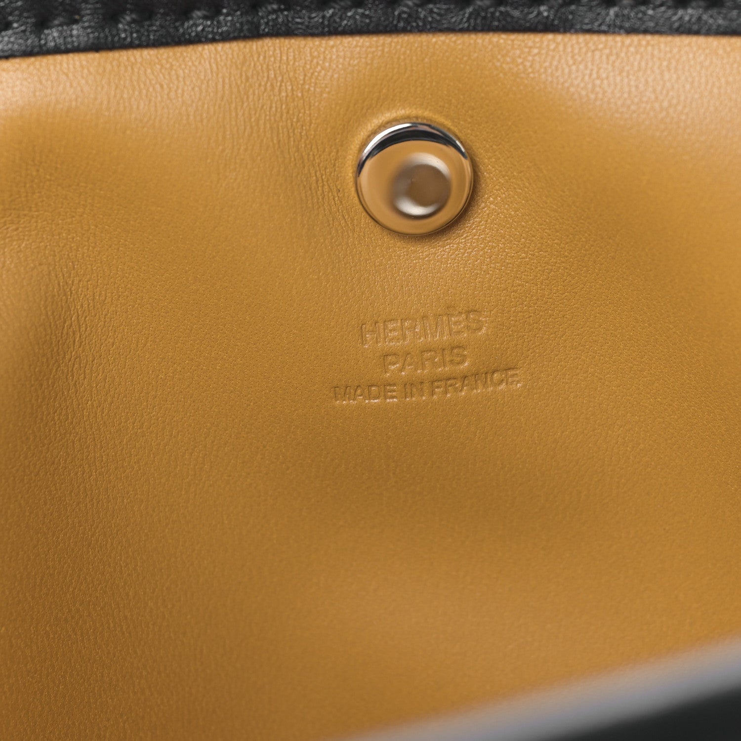 Hermes Milo Lambskin Swift Pilo Pouch Black Sesame 6 of 8