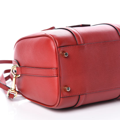 Burberry Soft Calfskin Small Alchester Bowling Bag Red 5 of 13