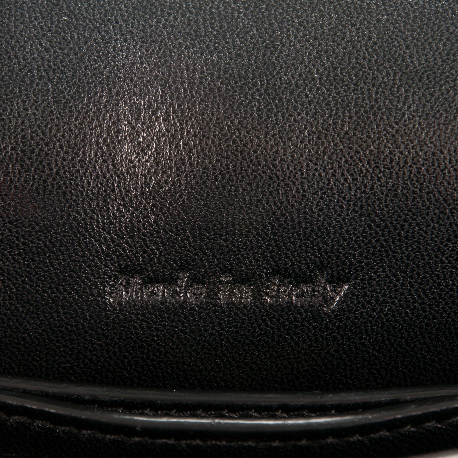 Celine Grained Calfskin Medium Trotteur Black 6 of 6