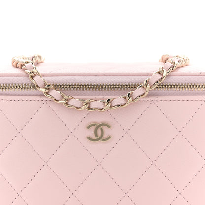 Chanel Caviar Quilted Small Vanity Case With Chain Light Pink 8 of 11