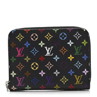 Louis Vuitton LV x TM Monogram Multicolor Zippy Coin Purse Black 1 of 8