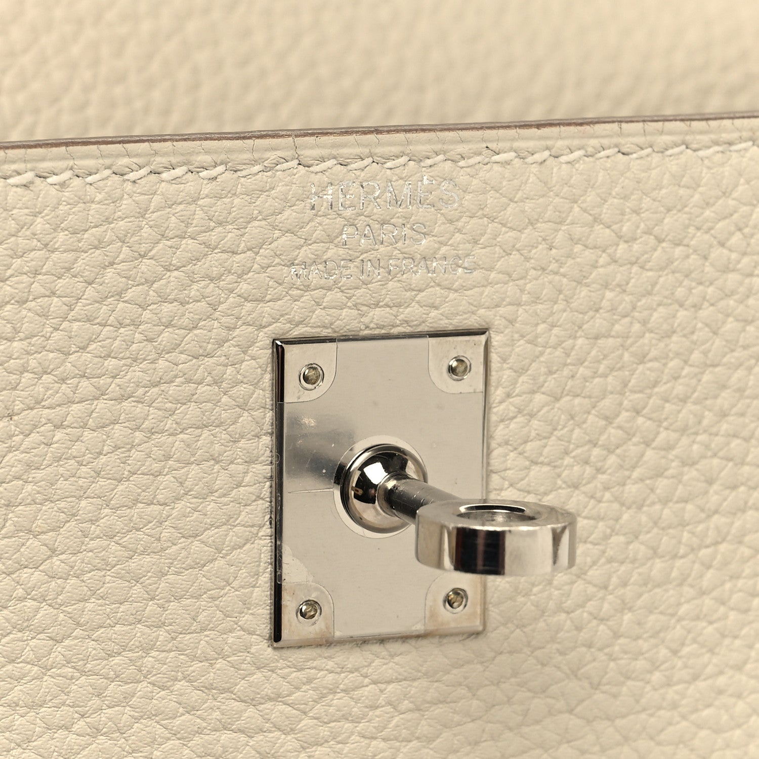 Hermes Togo Kelly Retourne 25 Craie 6 of 13