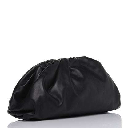 Bottega Veneta Smooth Butter Calf The Pouch Oversized Clutch Black 3 of 11