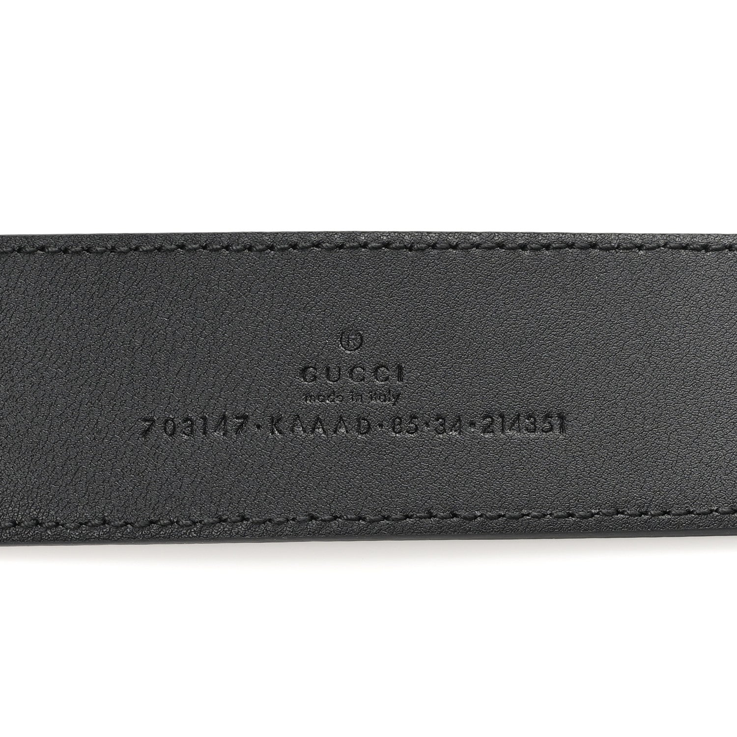 Gucci GG Supreme Monogram Blondie 40mm Belt 85 34 Black 3 of 4