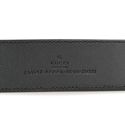 Gucci GG Supreme Monogram Blondie 40mm Belt 85 34 Black 3 of 4