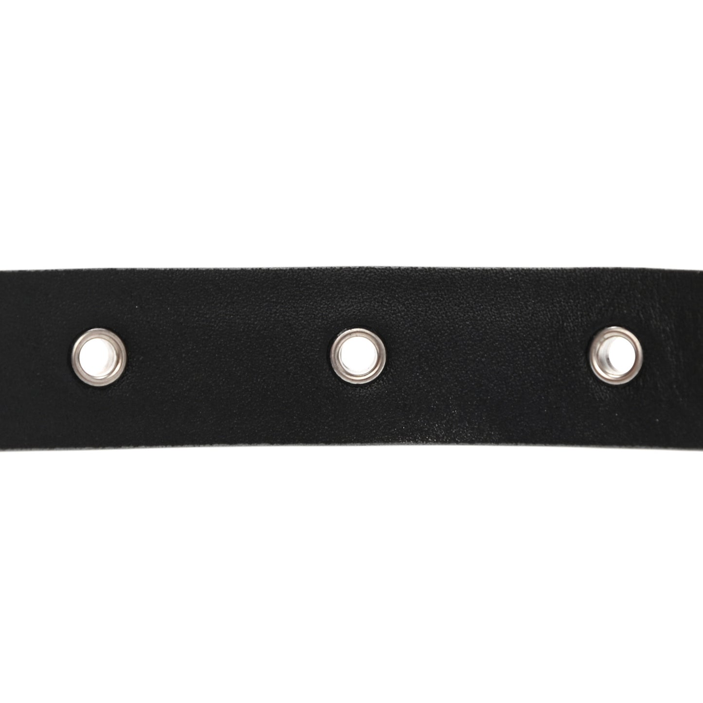 Glitter Calfskin CC Logo Skinny Belt 70 28 Silver