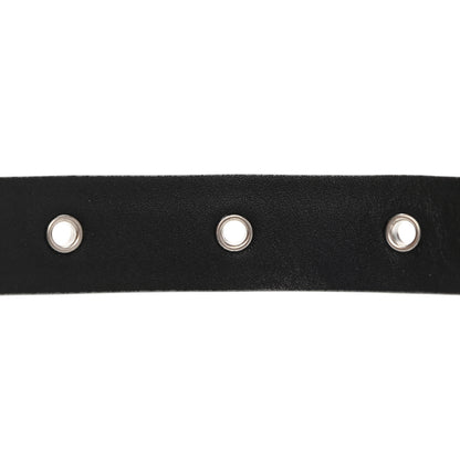 Chanel Glitter Calfskin CC Logo Skinny Belt 70 28 Silver 3 of 8