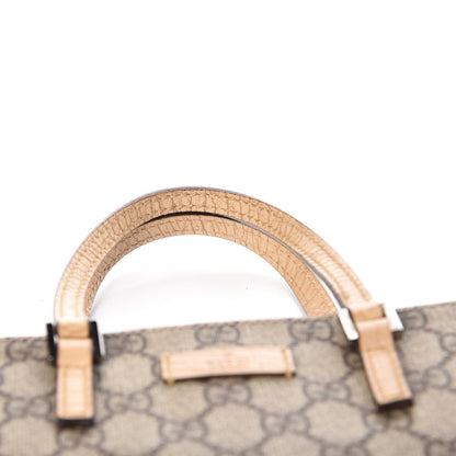 Gucci GG Supreme Monogram Mini Vertical Tote Beige 11 of 15