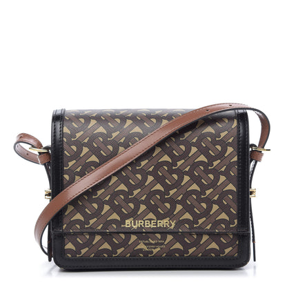 Burberry E-Canvas Monogram Small Grace Bag Bridle Brown 1 of 8