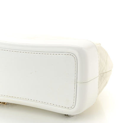 Chanel Aged Calfskin Quilted Small Gabrielle Backpack White 10 of 13