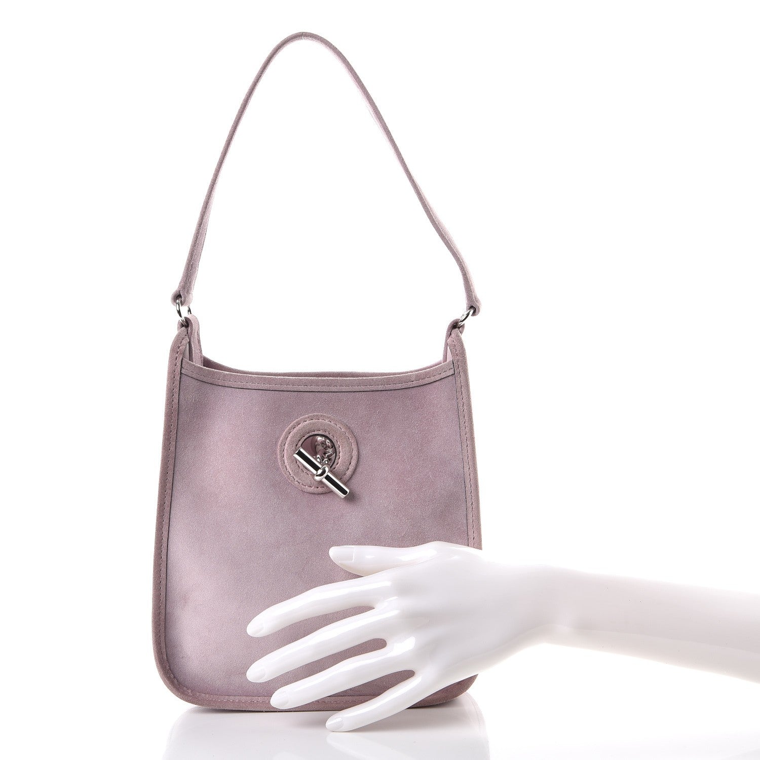 Hermes Veau Doblis Suede Vespa TPM Lilac 3 of 8