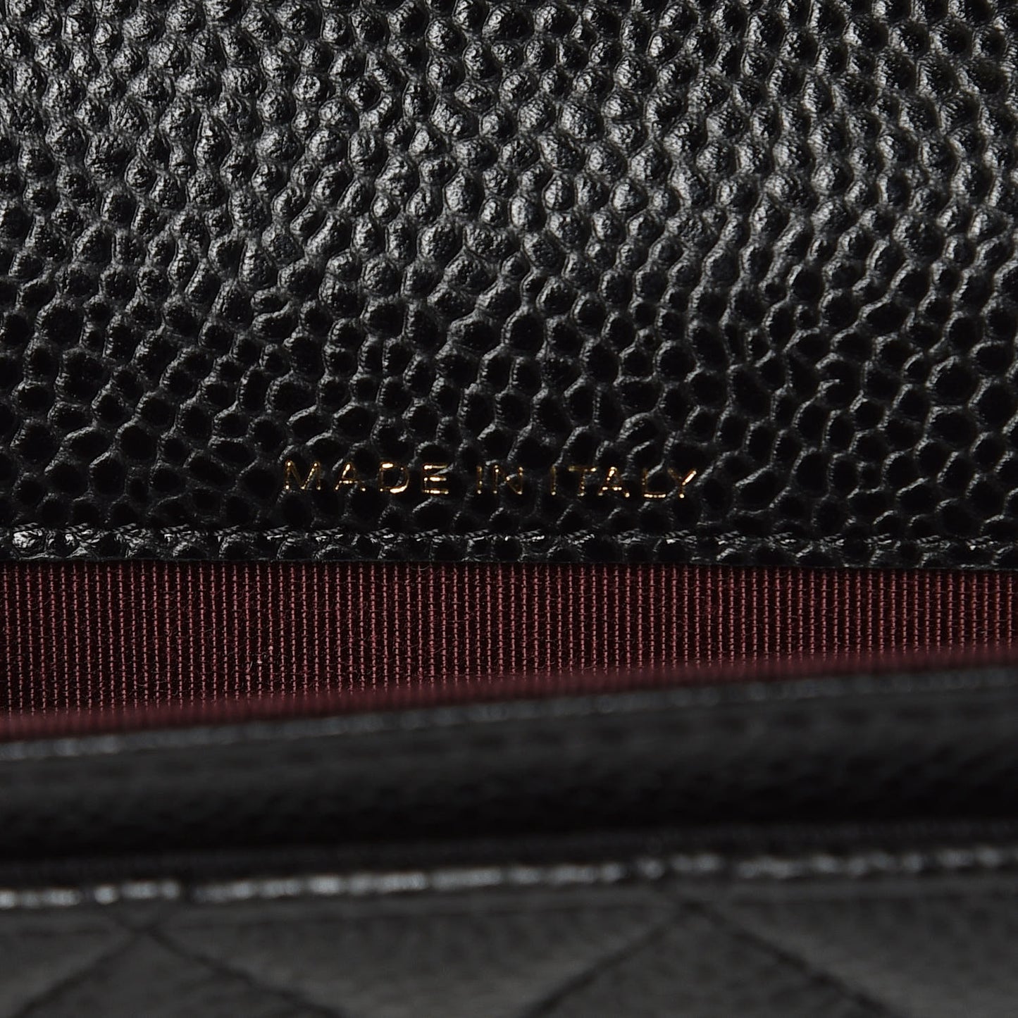 Caviar Quilted Flap Card Holder Black