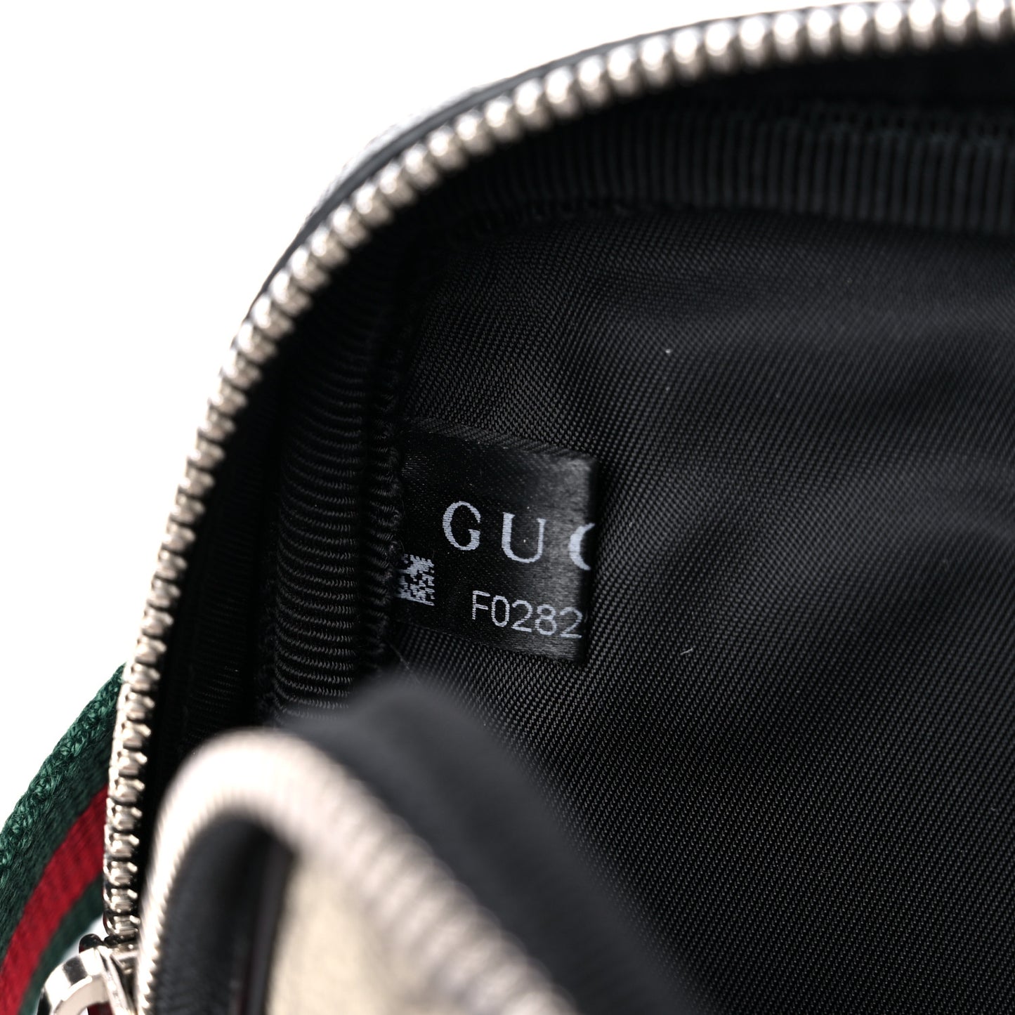 GG Supreme Monogram Web Belt Bag Black