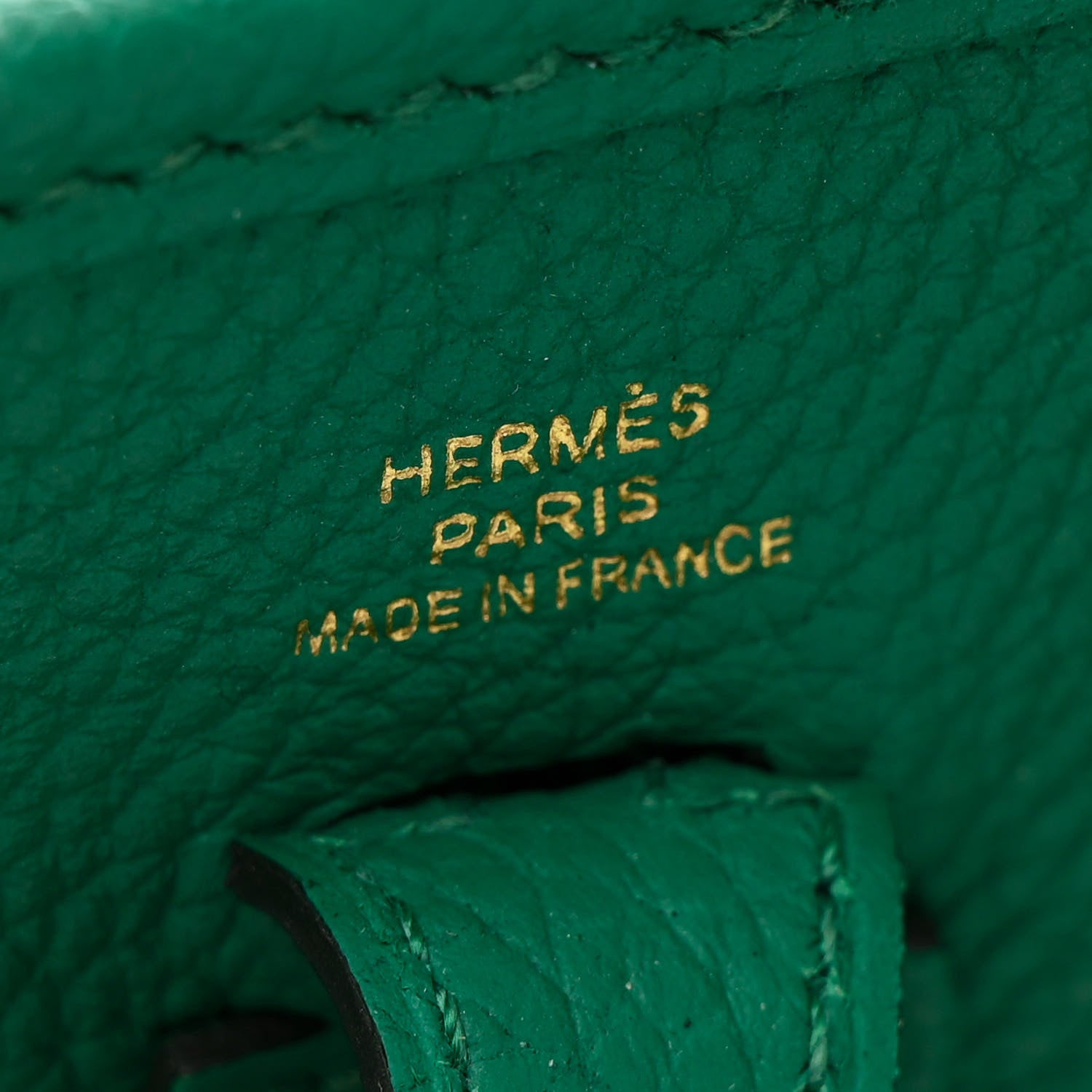 Hermes Taurillon Clemence Evelyne TPM Vert Jade 6 of 11