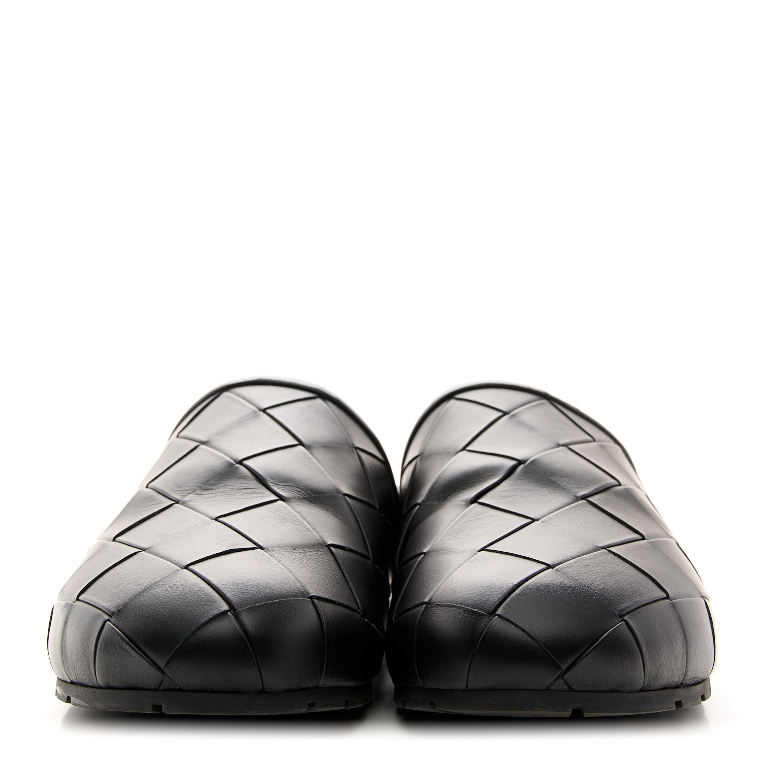 Bottega Veneta Nappa Intrecciato Reggie Mules 40 Black 1762658
