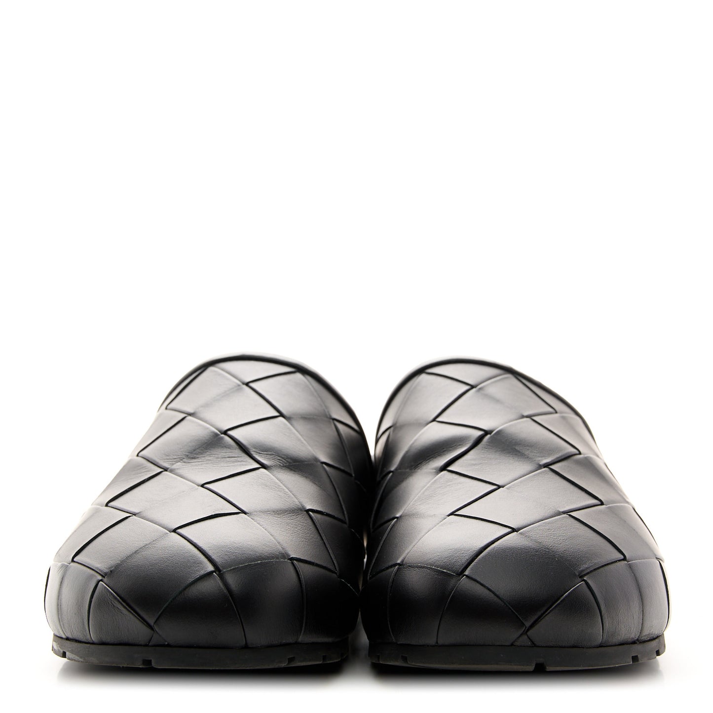 Nappa Intrecciato Reggie Mules 40 Black