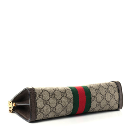 Gucci GG Supreme Monogram Web Small Ophidia Chain Shoulder Bag Brown 4 of 12