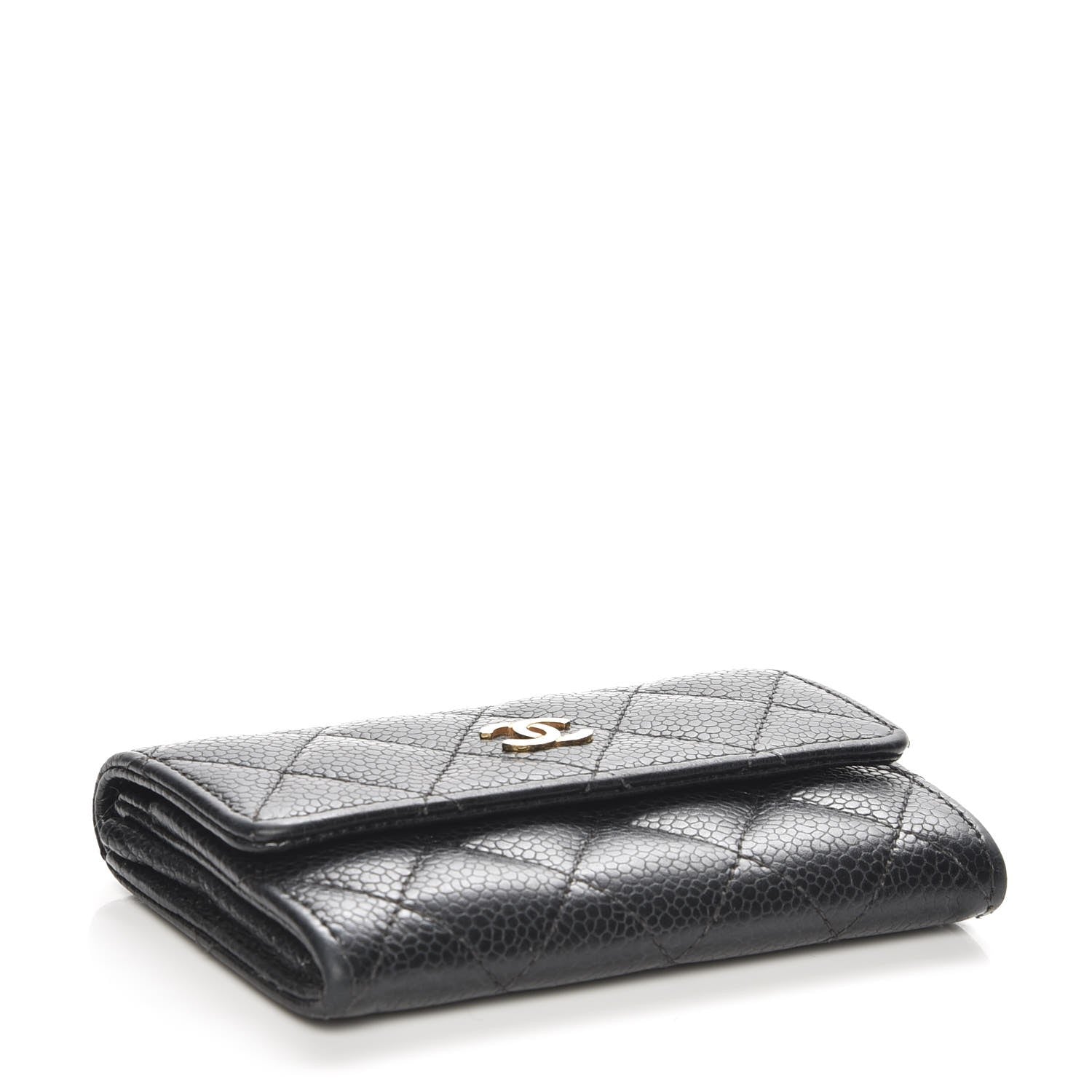 Chanel Caviar Quilted Flap Card Holder Black 4 of 8