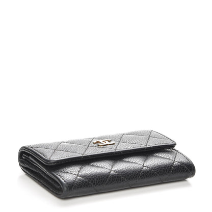 Chanel Caviar Quilted Flap Card Holder Black 4 of 8
