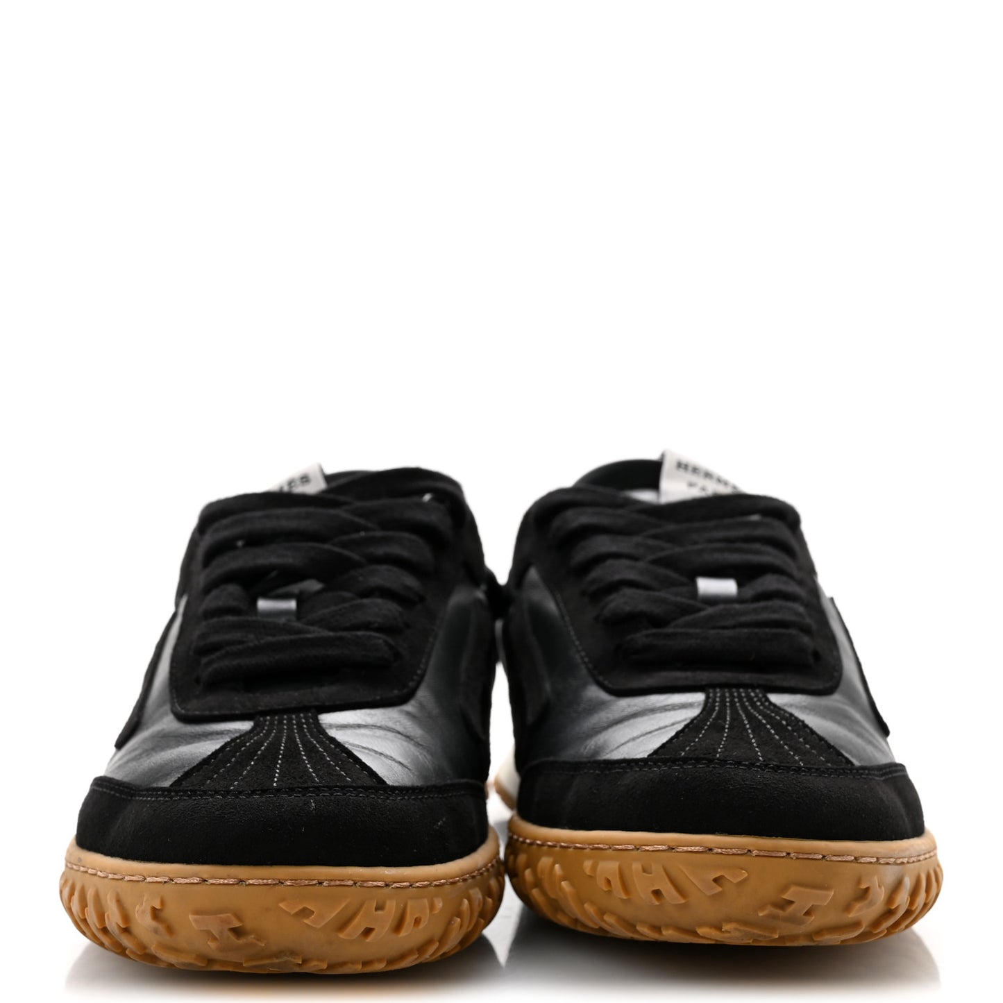 Nappa Suede Goatskin Jet Sneakers 37 Black