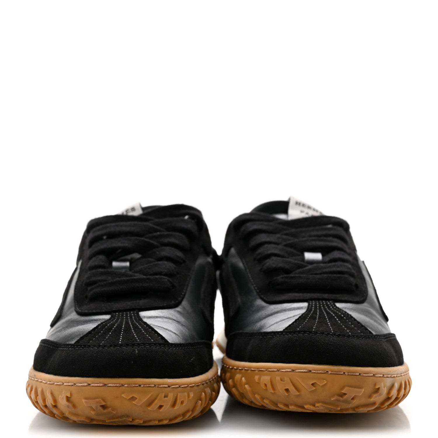 Hermes Nappa Suede Goatskin Jet Sneakers 37 Black 3 of 11