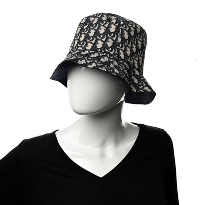 Christian Dior Oblique Reversible Teddy-D Brim Bucket Hat Blue 3 of 8